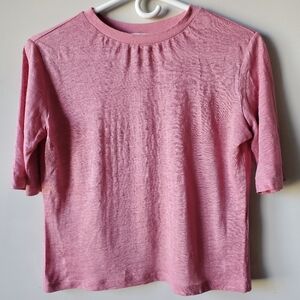Vince Linen Crop Tee